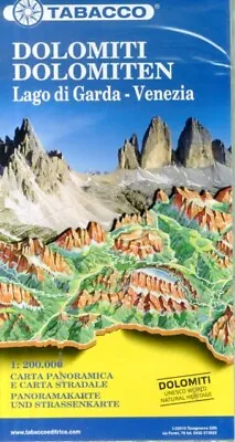  Dolomites  Lake Garda  Venice Road And Panoramic Map 9788883151064 NEW Book • £10.48