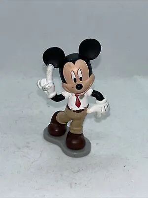 Mickey Mouse Office Worker  3.25  Figure Disney Cake Topper Khakis Tie • $10