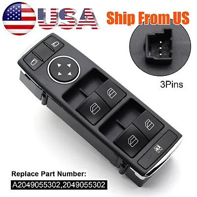 For Mercedes Benz E350 C350 C300 GLK350 A2049055302 Power Master Window Switch • $25.99