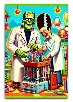 Masterpieces Collection Aceo Trading Card Classics Signatures Frankenstein Wacky • £24.11
