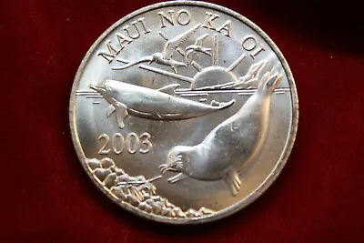 2003 Maui Trade Dollar Unc. In Air-tite Holder The Valley Isle Hawaii Coin • $15.75