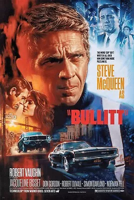 New Art Print Of The 1968 Promo Poster Movie  Bullitt  Steve McQueen • $13.99