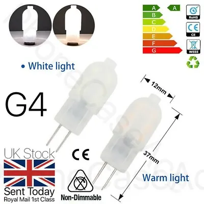 £5.89 • Buy 2/ 5/10 X G4 2W LED Capsule Light Bulb Replacement Lamps Halogen Bulbs 12V UK