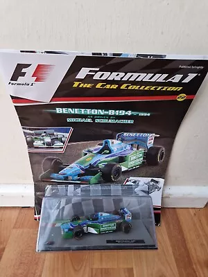 1/43 F1 Formula 1 Car Collection - Benetton B194 Michael Schumacher 1994 Car #22 • £19.99