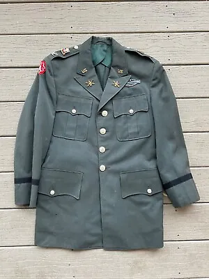 IDed WW2 Korea Vietnam War Veteran Dress Uniform Jacket 2x CIB • $49.99