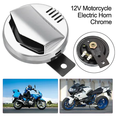 12V Super Loud 110db  Motorcycle Electric Horn Chrome Motorcycle Universal • $17.99