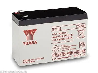 £18.99 • Buy YUASA 12V 7AH Battery Toy Car Electric Bike Feber Peg Perego Injusa