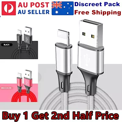 Braided USB Charging Cable Charger Cord For IPhone IPad 10 11 12 13 14 Max Pro • $5.99