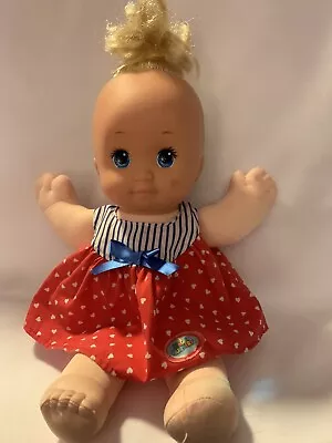 Mattel Magic Nursery Baby Doll Vtg 1989 Blonde Hair Blue Eyes • $10