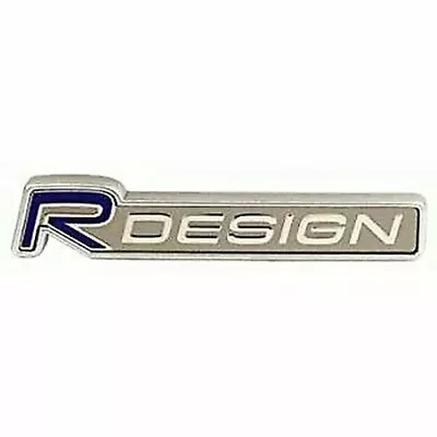1x Volvo Blue R Design Car Rear Boot Trunk Badge C30 S40 V50 XC60 XC90 S60 V70 • $35.31