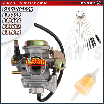 $45.99 • Buy Carb Carburetor For Eton 811613 E-TON 70cc 90cc RX4-70M RX4-90R Carb US Stock