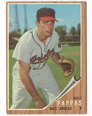 1962 Topps Baseball #75 Milt Pappas GOOD/VERY GOOD  75 Baltimore Orioles • $2.87