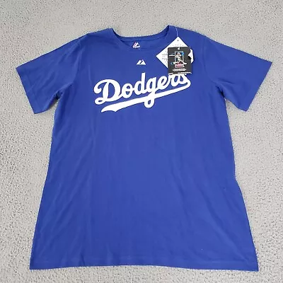 Los Angeles Dodgers Shirt Womens Large Blue New Majestic 99 Manny Ramirez Jersey • $27.77