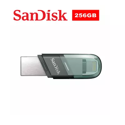 USB 3.1 Sandisk IXPand Flash Drive Flip  256GB For IPhoneMacand USB Type-A PCs • $105.95