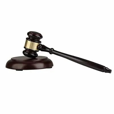 Sourcemall Wooden Gavel And Block For Lawyer Judge Auction Sale • £15.62