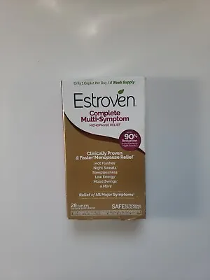 Estroven Complete Menopause Relief 28 Vegetarian Caplets Exp 03/25 • $14.99
