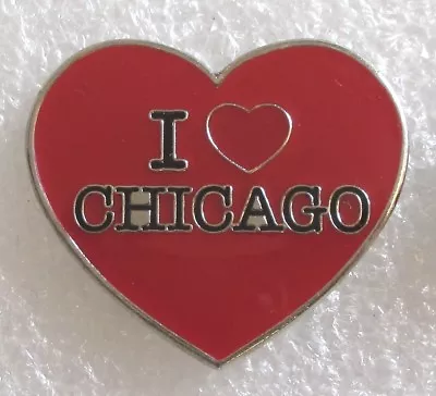 I Love Chicago Heart Tourist Travel Souvenir Collector Pin • $12.99