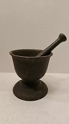 Antique Cast Iron Mortar & Pestle  Apothecary Item 618 • $129.99