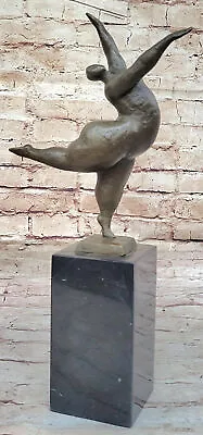 Modern Art Noveau Abstract Nude Woman Girl 100% Bronze Sculpture By Milo Gift • $309