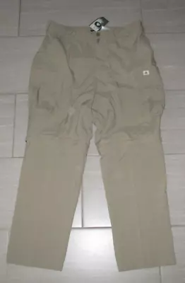 NIKE ACG Khaki Beige SMITH SUMMIT CONVERTIBLE HIKING CARGO PANTS MENS 38 *NEW • $44.99