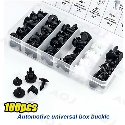 100pcs Clip Car Rivet Bumper Fender Liner Door Panel Retainer Fastener Kit • $10.53