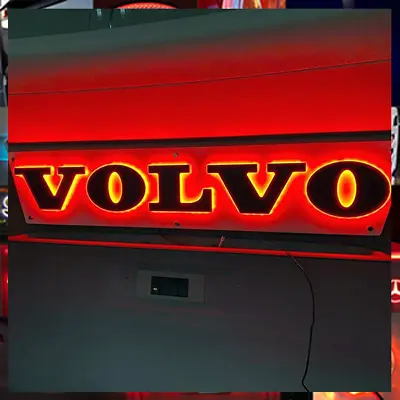 3D VOLVO LETTERS TRUCK LIGHT BOARD 12 Volt 1000x230mm • $268.50