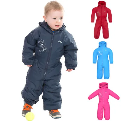 Babies Toddlers Trespass DripDrop Padded Waterproof All In One Snow / RainSuit • £21.95