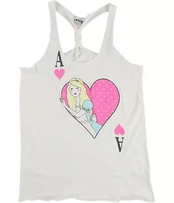 I LOVE H81 Womens Ace Alice In Wonderland Racerback Tank Top White Medium • $16.54