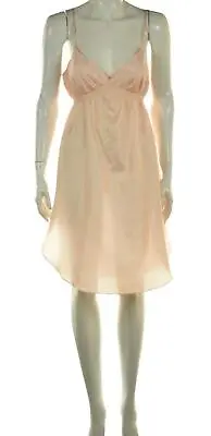 Miguelina Womens Dress Size M Light Pink Solid Sheath Knee Length Sleeveless • $24.99