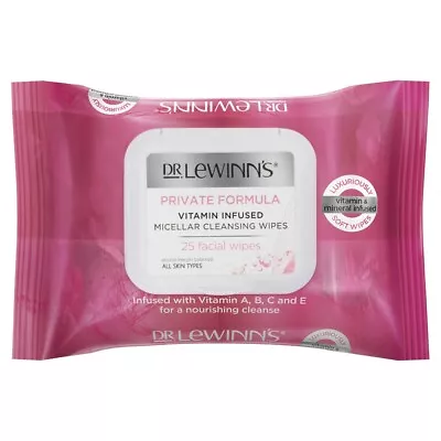 £3.60 • Buy Dr Lewinn's Private Formula Vitamin Infused Micellar Cleansing Wipes 25 Pack