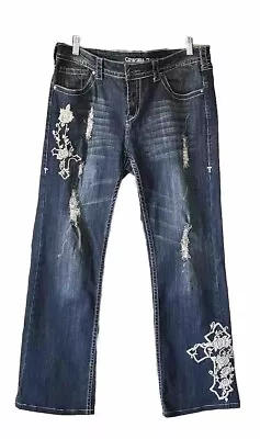 Cowgirl Tuff Co. Inspire Boot Cut Rodeo Jeans W 34 L 36 Embroidered Western • $24.99