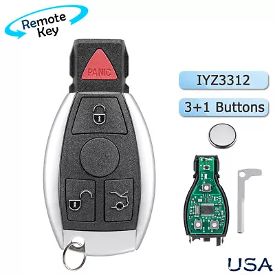 For Mercedes-Benz C230  C300 C350 C400 CLK350 CLK550 Remote Key Fob IYZ3312 • $17.69