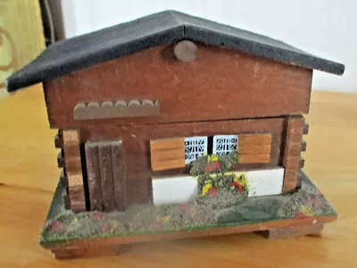 Vintage German Wood Chalet Music Box Still Works (Made In Japan) • $6.99