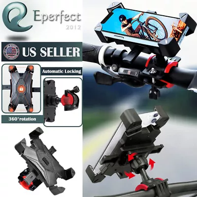 Motorcycle Bike Bicycle MTB GPS Cell Phone Holder Handlebar Mount For Samsung • $7.99