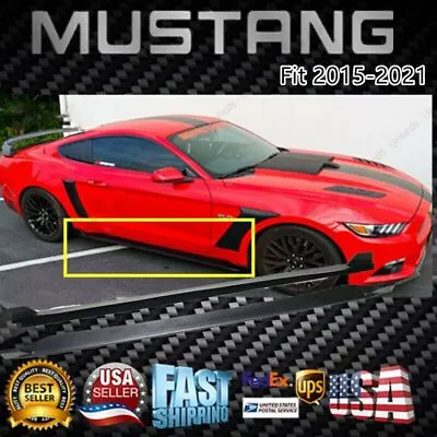 For 2015-2021 Ford Mustang Pair Side Skirts Under Board Extension Panel Body Kit • $145.99