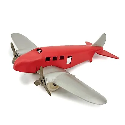 Vtg Marx / Wyandotte Pressed Steel Plane Man Cave Gift Dual Props Airplane WOW! • $115.20