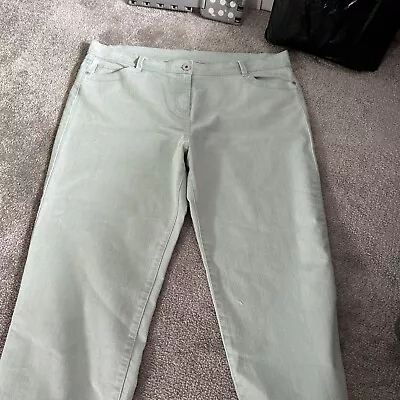 Marks & Spencer Mint Green Crop Jeans Size 22 • $12.42