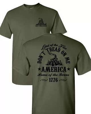 Don't Tread On Me T-shirt 2nd Amendment Tees Rattle Snake T-shirt • $20