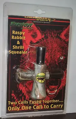 Cherokee Sports Fusion Raspy Rabbit + Shrill Squealer Fused Game Call ~ NISP • $13.08