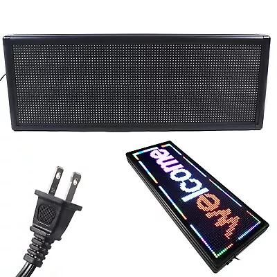 40  X 15  LED Programmable Scrolling Message Open Sign Display Board DIY 3-COLOR • $108.10