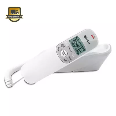 Corded Trimline Phone With Caller ID White • $29.87