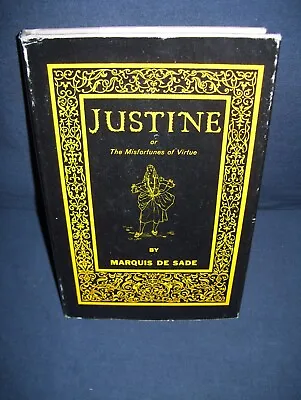 Justine Or The Misfortunes Of Virtue By Marquis De Sade 1964 HC Castle Books • $24.99