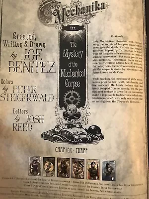 Lady Mechanika Mystery Of The Mechanical Corpse 3 Joe Benitez Peter Steigerwald • $8.25