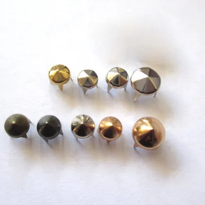 Meta Spike Cone Dome Claw Studs Rivets Punk Leather Craft DIY Silver Gold Bronze • $1.62
