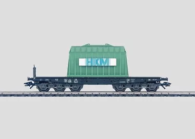 HO Scale Marklin 48668 DB German Type SSym Heavy Duty Flat Car W/ Thermal Hood • $39.95