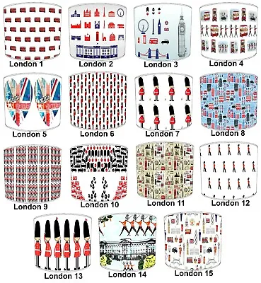 Lampshades Ideal To Match London Guard Duvet Bus Wallpaper Cushion Bedding • £27.99