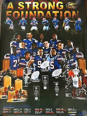 University Of Florida Gators Football 2010  A Strong Foundation  Poster 2010 • $12