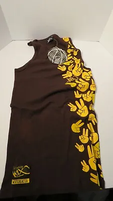 NWT K1X Nation Of Hoops Brown Graphic 2 Sided Sleeveless Wifebeater Size XL • $24