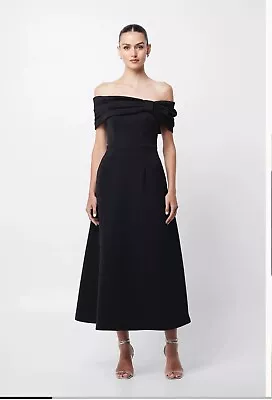 Mossman Wistful Maxi Dress - Black - Size 8  • $220