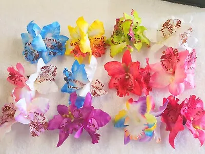 Joblot 36pcs Double Lily Hair Clips Wedding Bridal Bridesmaid Prom Festival New • £24